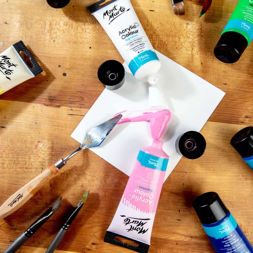 Acrylic Colour Paint Signature 75ml Tube - Titanium White